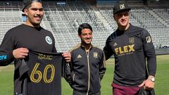 El mexicano que es capit&aacute;n en la franquicia de Los &Aacute;ngeles recibi&oacute; este d&iacute;a a su compatriota Alarc&oacute;n y al chileno Reyes en el Banc of California Stadium.