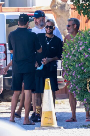 Neymar de vacaciones en Ibiza