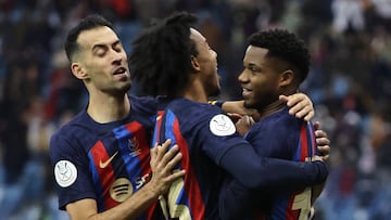 Busquets, Koundé y Ansu Fati, titulares ante el Getafe.