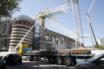 El avance de las obras del estadio Santiago Bernabéu