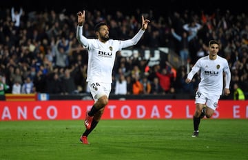 2-0. Ezequiel Garay celebró el segundo gol.