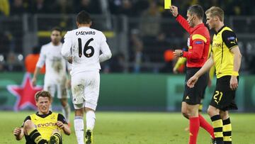 Casemiro contra el Dortmund.