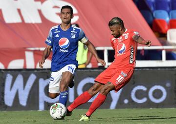 El equipo de Alberto Gamero se impuso por 2-1 ante América de Cali en el juego de ida de los cuartos de final de la Liga BetPlay. Fernando Uribe y Cristian Arango anotaron por Millonarios; Yesus Cabrera descontó para el equipo vallecaucano.