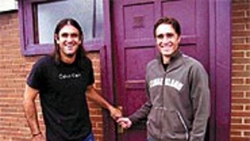 <B>CONOCEN EL HELMÁNTICO</B>. Cristian y Dorado, que militaron en el Salamanca, están convencidos de que se puede sacar un buen resultado.