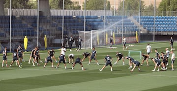 El Madrid prepara su estreno liguero ante el Getafe