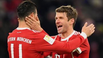 La zurda de James, clave para la victoria del Bayern