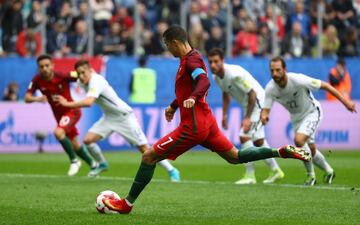 Cristiano Ronaldo marca el 0-1 de penalti.