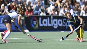 Imagen del partido de la final de la Copa de la Reina de Hockey Hierba 2019 entre el RC Polo y el Club de Campo.