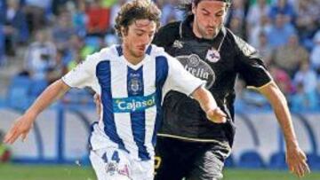 <b>EN ACCIÓN. </b>Sisi pugna por un balón en un encuentro de Liga de la pasada temporada.