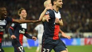 Pastore marcó en el 94' el tercer gol del PSG.
