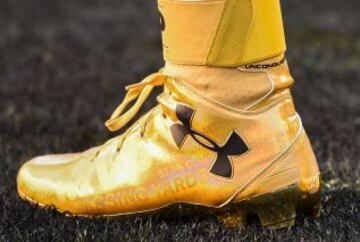 Las botas con las que Cam Newton intentará ganar el anillo de la NFL.