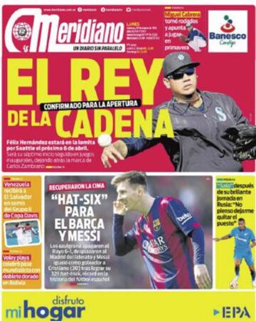 Portadas de la prensa deportiva