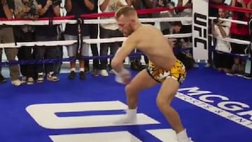 El extraño entrenamiento de Conor McGregor que imita (y parodia) todo el mundo