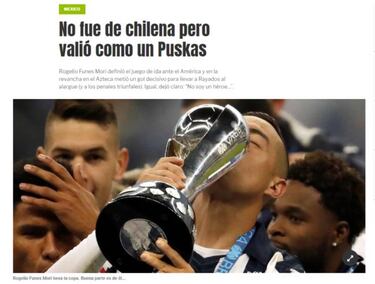En Argentina destacan el gol de Funes Mori como si fuera para el Puskas