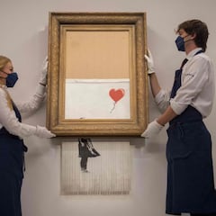 Récord de venta por el cuadro autodestruido de Banksy