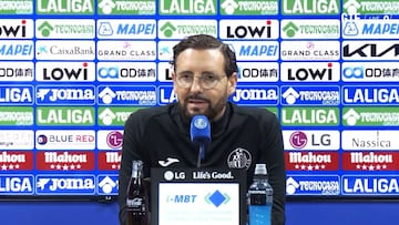 El recado de Bordalás a Flick en sala de prensa: va a calentar el Getafe-Barça