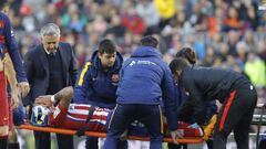 Atleti's Augusto suffers potentially serious knee injury