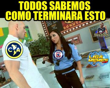 América ganó y Cruz Azul se lleva el bullying de los memes