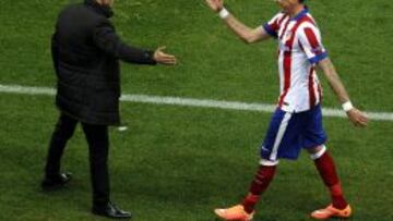 Mandzukic, con Simeone.