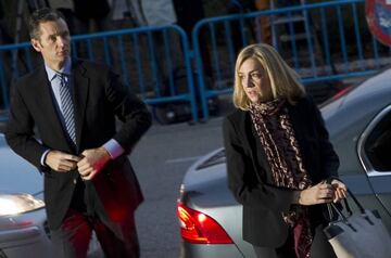 Princess Cristina (R) and her husband, Iñaki Urdangarin.