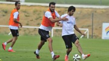 Iborra se lesionó en uno de los entrenamientos de esta semana.