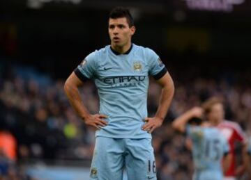 Agüero no lo puede creer. El City quedó eliminado por un equipo de segunda.