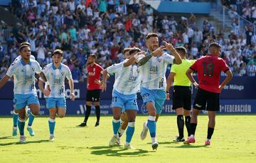 celebración de Dioni del 1-0.