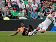 Sadiq durante el partido ante el Elche.