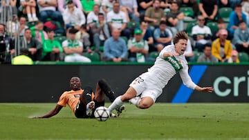 Sadiq durante el partido ante el Elche.