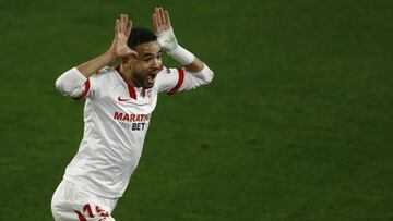 En Nesyri celebra su gol.