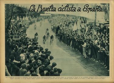 El 29 de abril de 1935, arrancó la primera Vuelta a España, compuesta por 14 etapas y que concluyó con triunfo del belga Deloor. Es la que más tarde se estableció de las tres grandes vueltas (el Tour es de 1903 y el Giro de 1909). La primera etapa salió de Puerta de Hierro y la última regresó a Madrid el día de San Isidro, el 15 de mayo después de 14 etapas y 3.425 kilómetros.