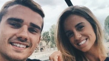 Antoine Griezmann con su pareja, Erika Choperena 