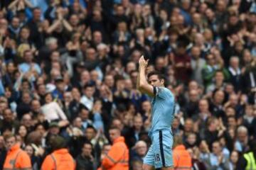 Lampard disputó su último partido como jugador del Manchester City. 