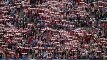 La afición del Atleti, en la ida.