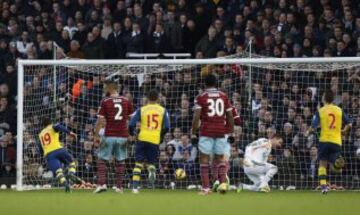 Arsenal logró un trabajado triunfo sobre West Ham United.