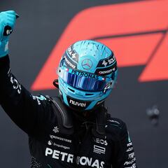 Why will George Russell start in pole position in the Canadian GP if he had the same time as Verstappen?