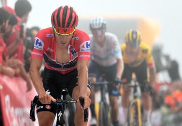 Remco Evenepoel en su llegada a la meta.