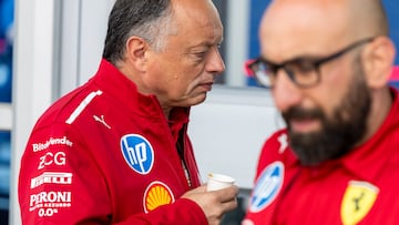 Montreal (Canada), 13/06/2025.- Scuderia Ferrari team principal Frederic Vasseur in the paddock prior to Free Practice 1 for the Formula 1 Grand Prix of Canada at the Circuit Gilles-Villeneuve in Montreal, Canada, 13 June 2025. The 2025 Canadian Grand Prix will take place on 15 June 2025. (Fórmula Uno) EFE/EPA/SHAWN THEW