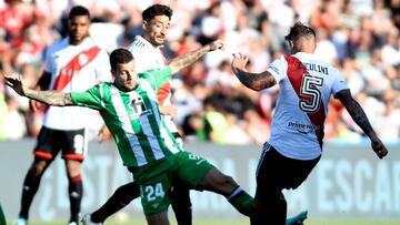 Ruibal, ante River Plate.