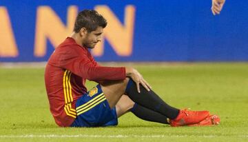Morata came off with a knock as Spain comfortably saw off Belgium at the King Baudouin Stadium.