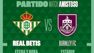 Cartel del Betis-Burnley.