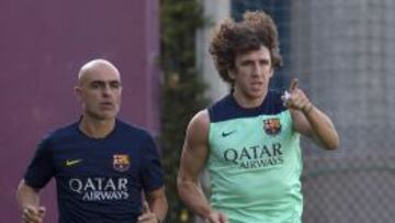 Puyol todav&iacute;a no est&aacute; listo para volver.