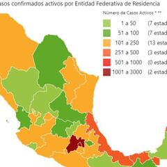 Mapa y casos de coronavirus en México por estados hoy 6 de mayo