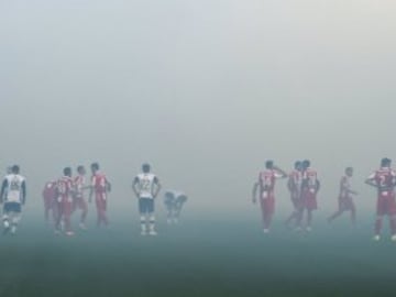 Despite not being a power-house in world football, the Belgrade derby is unique in the tension generated when the red and white of Red Star face the black and white of Partizan for the "Veciti Derbi"