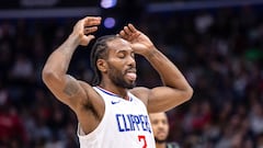 Kawhi Leonard, alero de Los Angeles Clippers, ante New Orleans Pelicans.