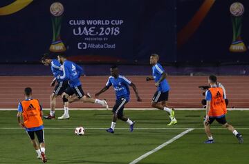 Vinicius durante el entrenamiento. 