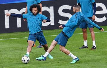 Marcelo y Benzema.