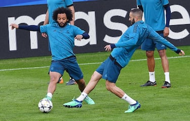 Marcelo y Benzema.