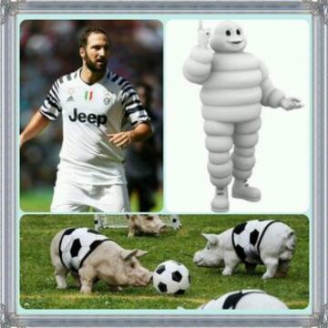 Los mejores memes del sobrepeso de Higuaín en la Juve