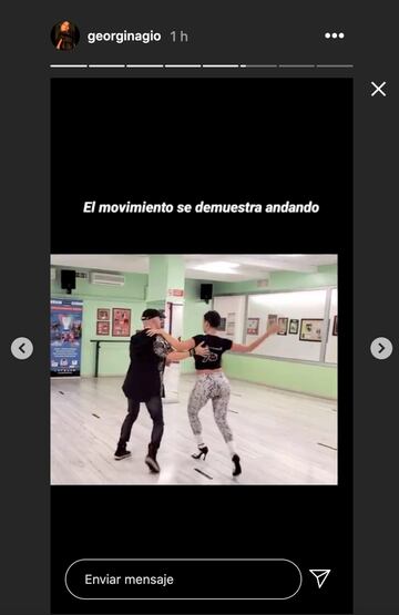 Georgina Rodríguez sorprende en su última clase de baile con un inesperado invitado